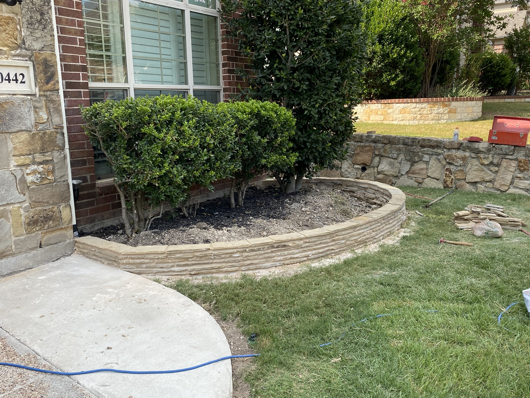 Landscaping work